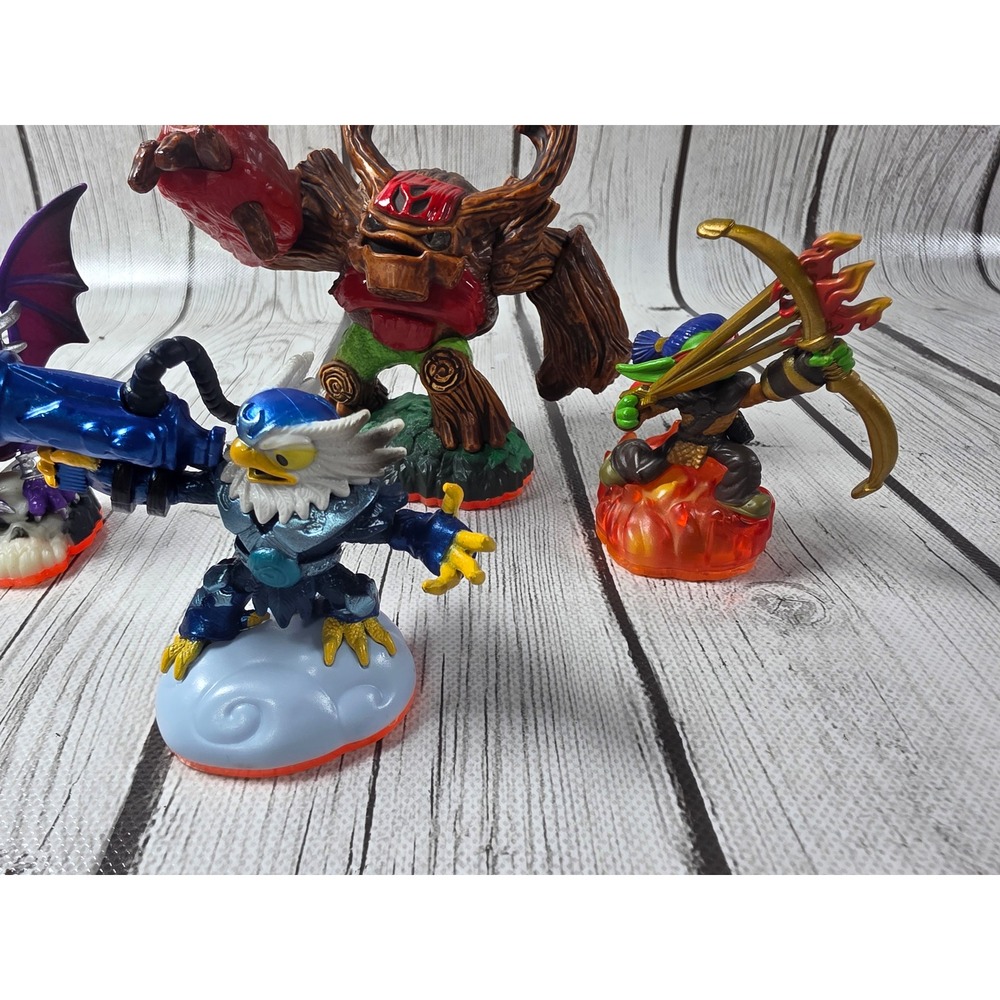 Skylanders Giants Figure Lot Tree Rex Jet-Vac Cynder Flameslinger - Picture 2 of 5